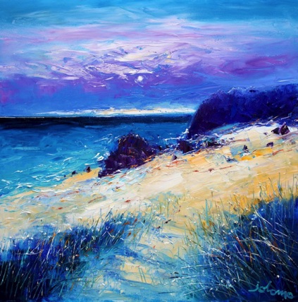 Eveninglight on the Singing Sands of Islay 24x24